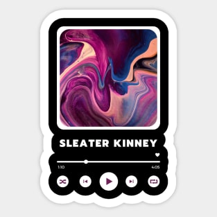 SLEATER KINNEY MUSIC PAD Sticker